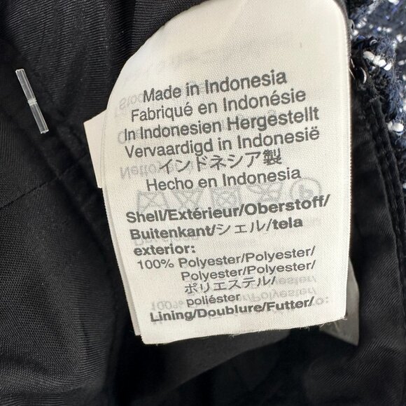 3/$25 J. Crew Tweed Mini Skirt 4 Plaid Short Black Blue - Picture 9 of 9